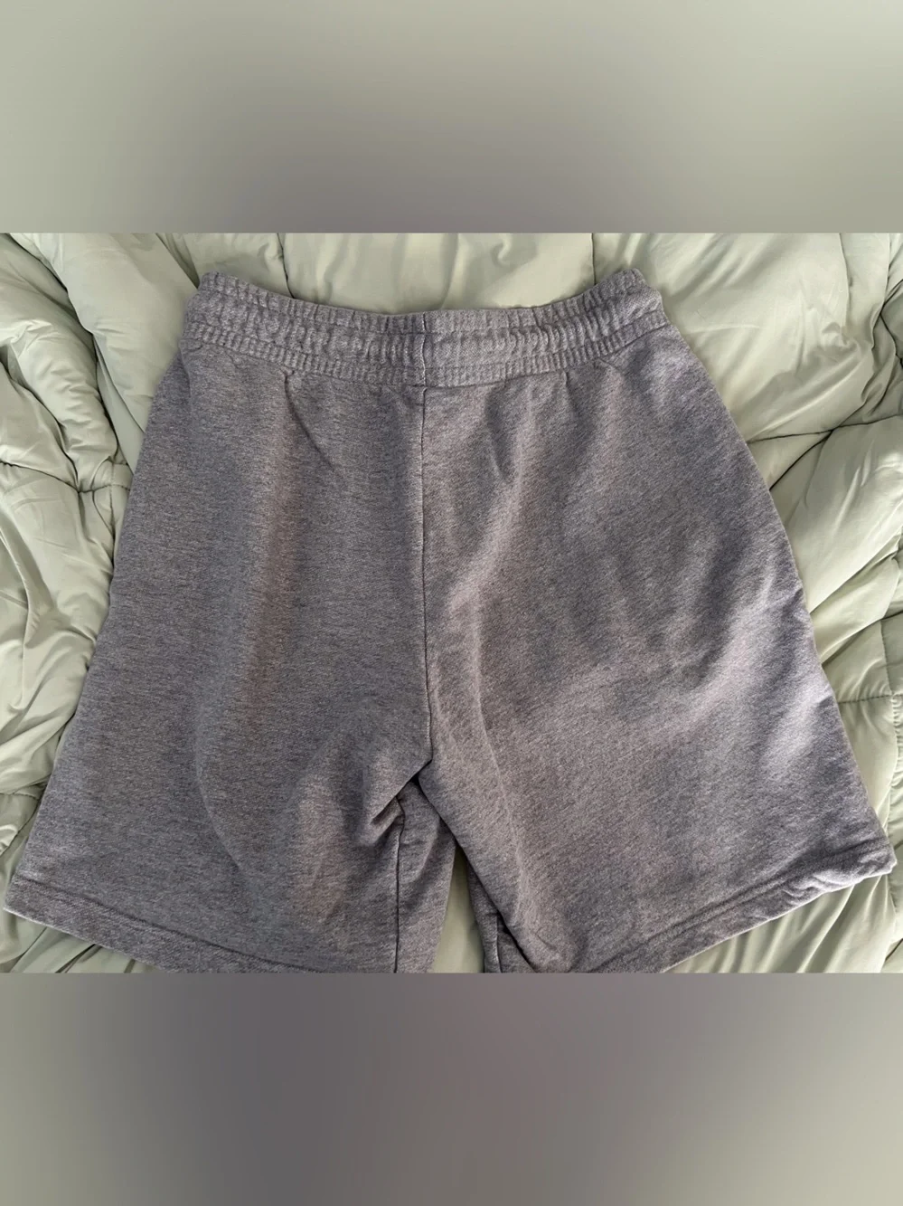 adidas Men’s Gray Athletic Fleece Drawstring Shorts